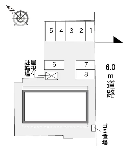 ★手数料０円★福井市菅谷　月極駐車場（LP）